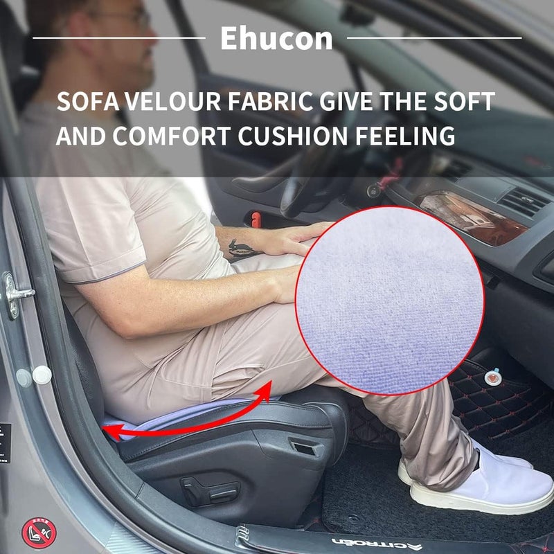 Ehucon 360 Degree Swivel Seat Cushion for Car,Rotating Seat Cushion Pivot Disc Pad for Elderly,Swivel Car Seat Chair Assist to Turning Easily from Bed to Wheelchair (Pack of 1 Count(17.7"X17.7")) - Image 5